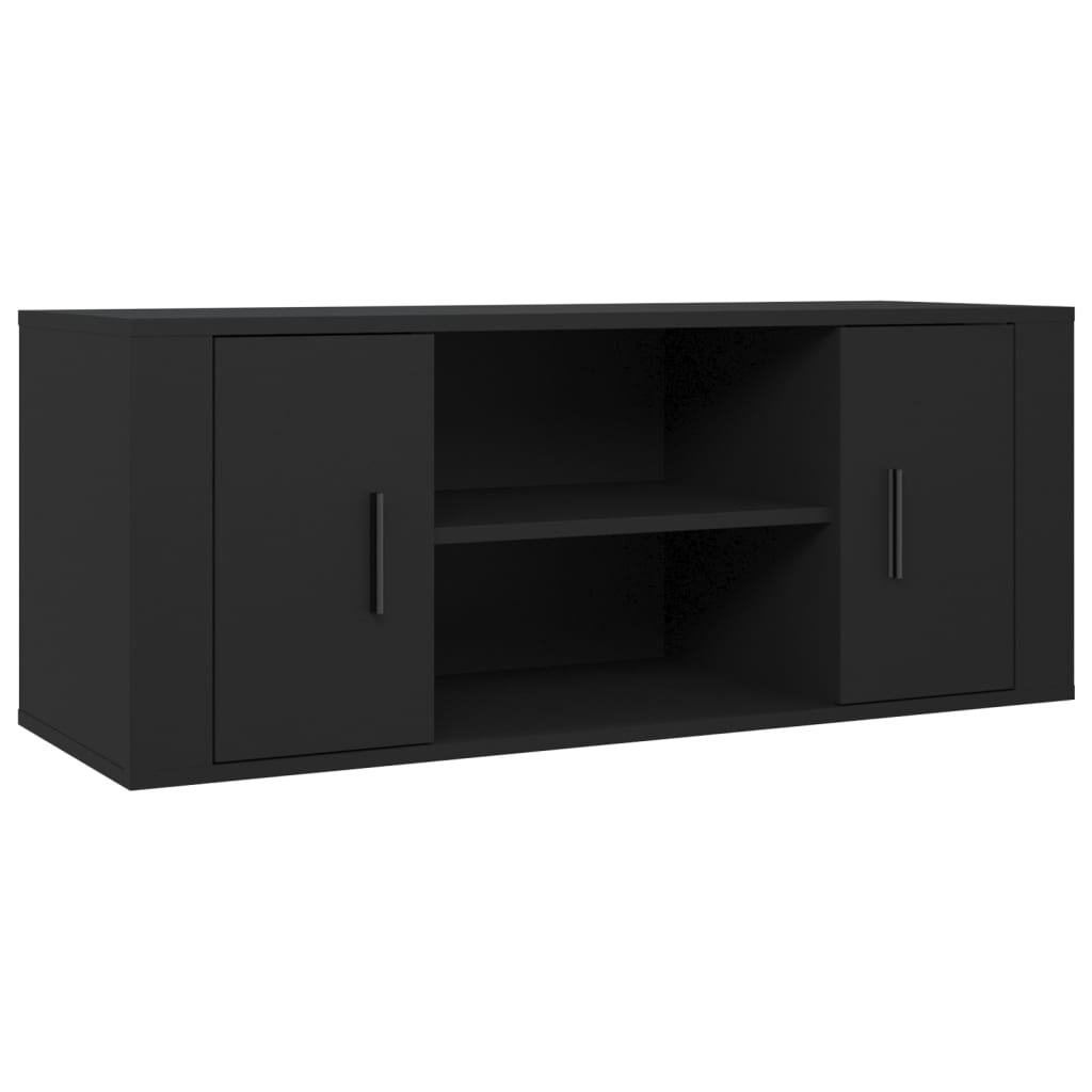 Tv-meubel 100x35x40 cm bewerkt hout eikenkleurig