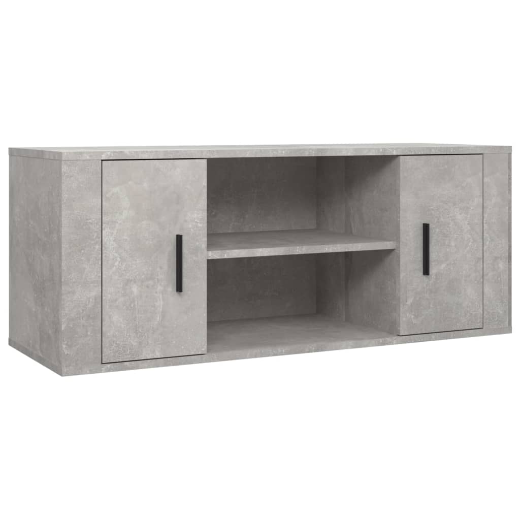 Tv-meubel 100x35x40 cm bewerkt hout eikenkleurig