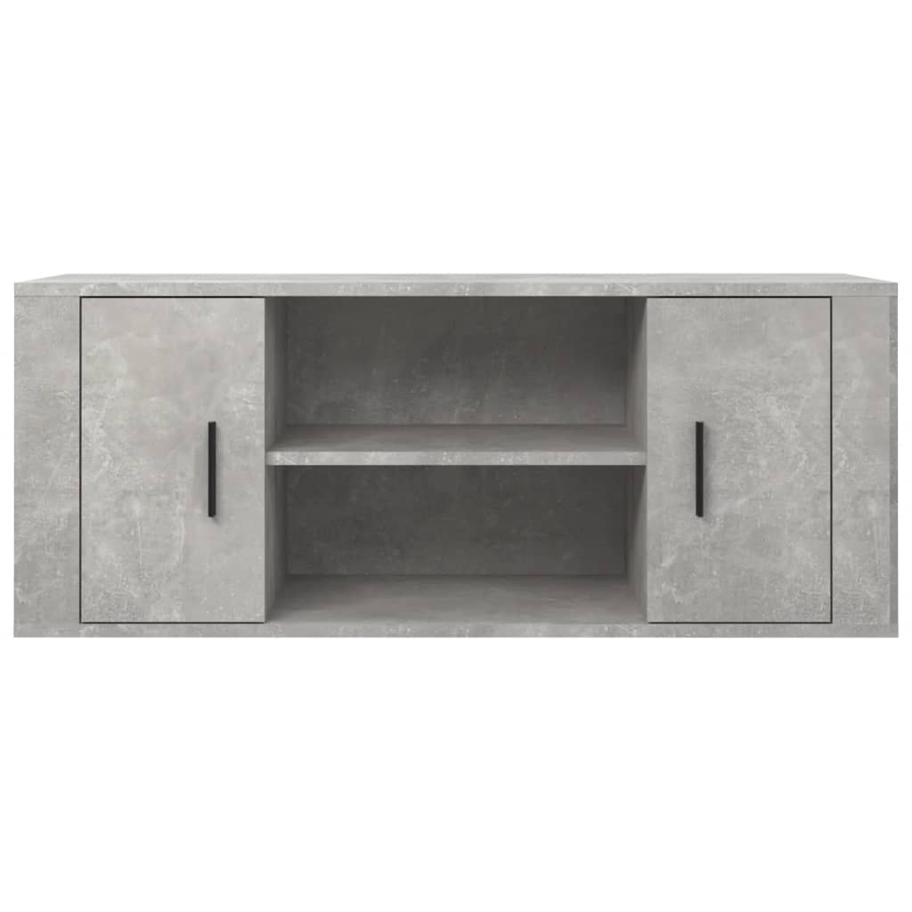 Tv-meubel 100x35x40 cm bewerkt hout eikenkleurig