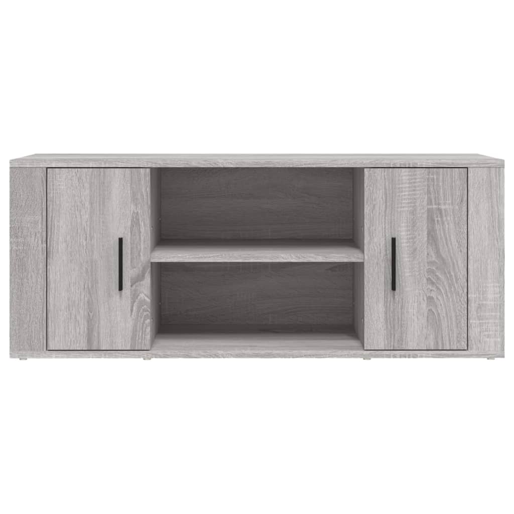 Tv-meubel 100x35x40 cm bewerkt hout eikenkleurig