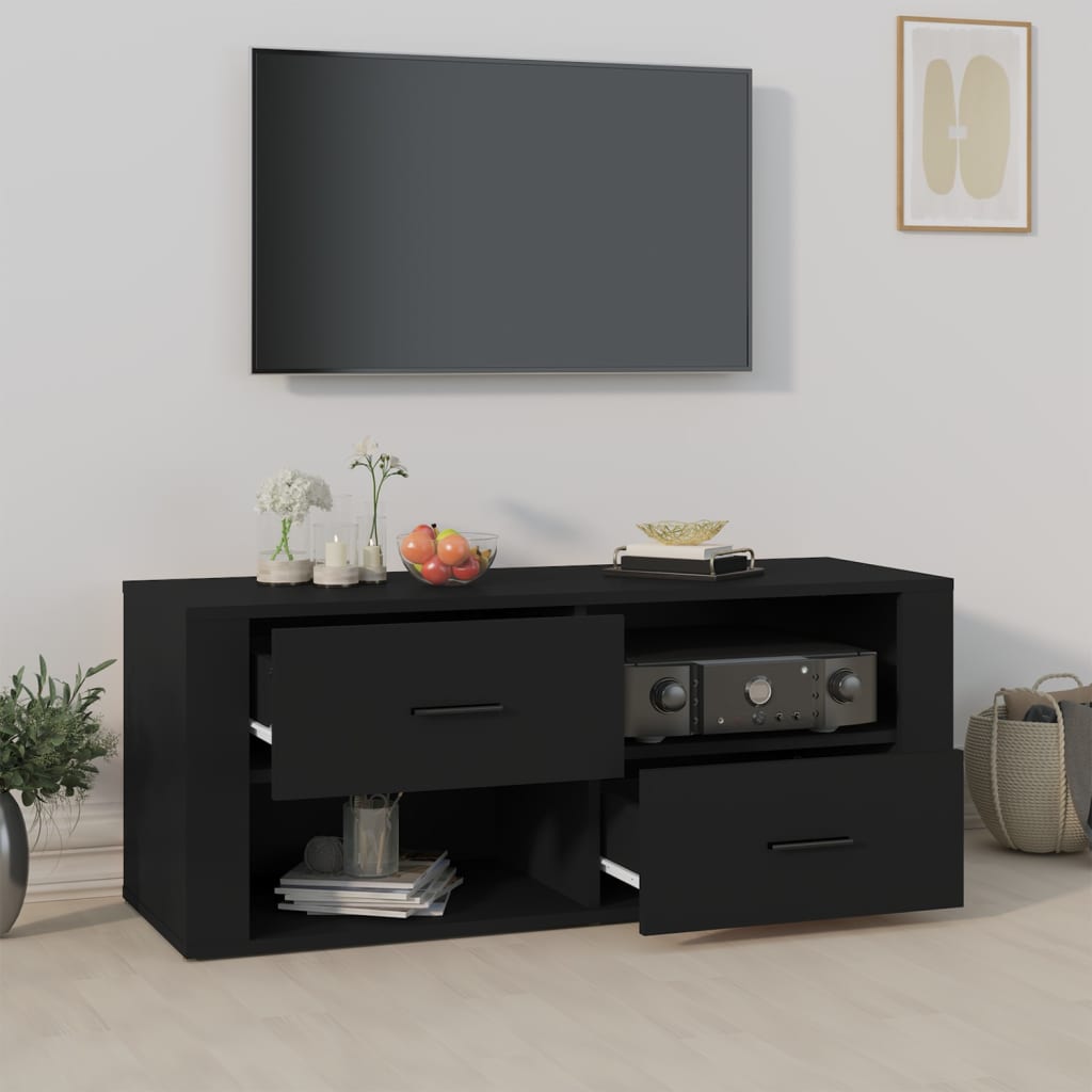 Tv-meubel 100x35x40 cm bewerkt hout