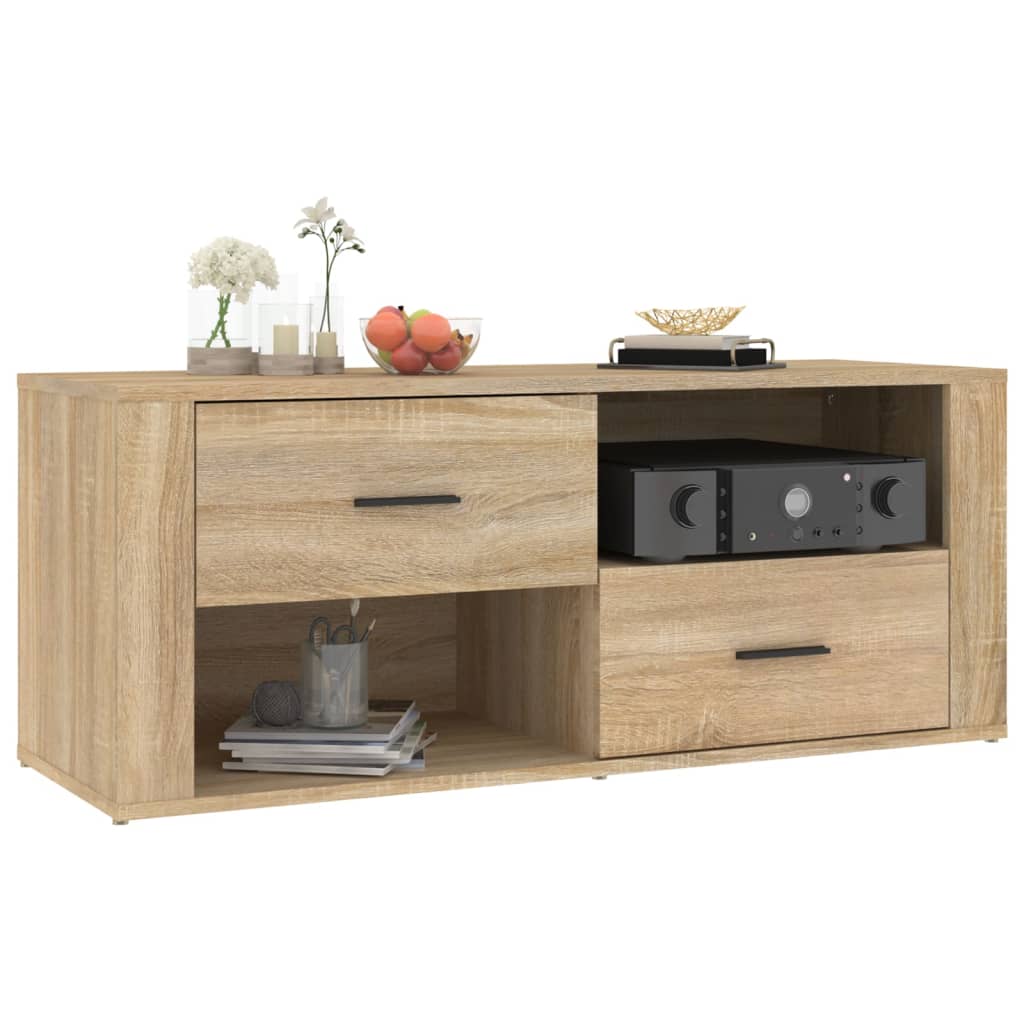 Tv-meubel 100x35x40 cm bewerkt hout