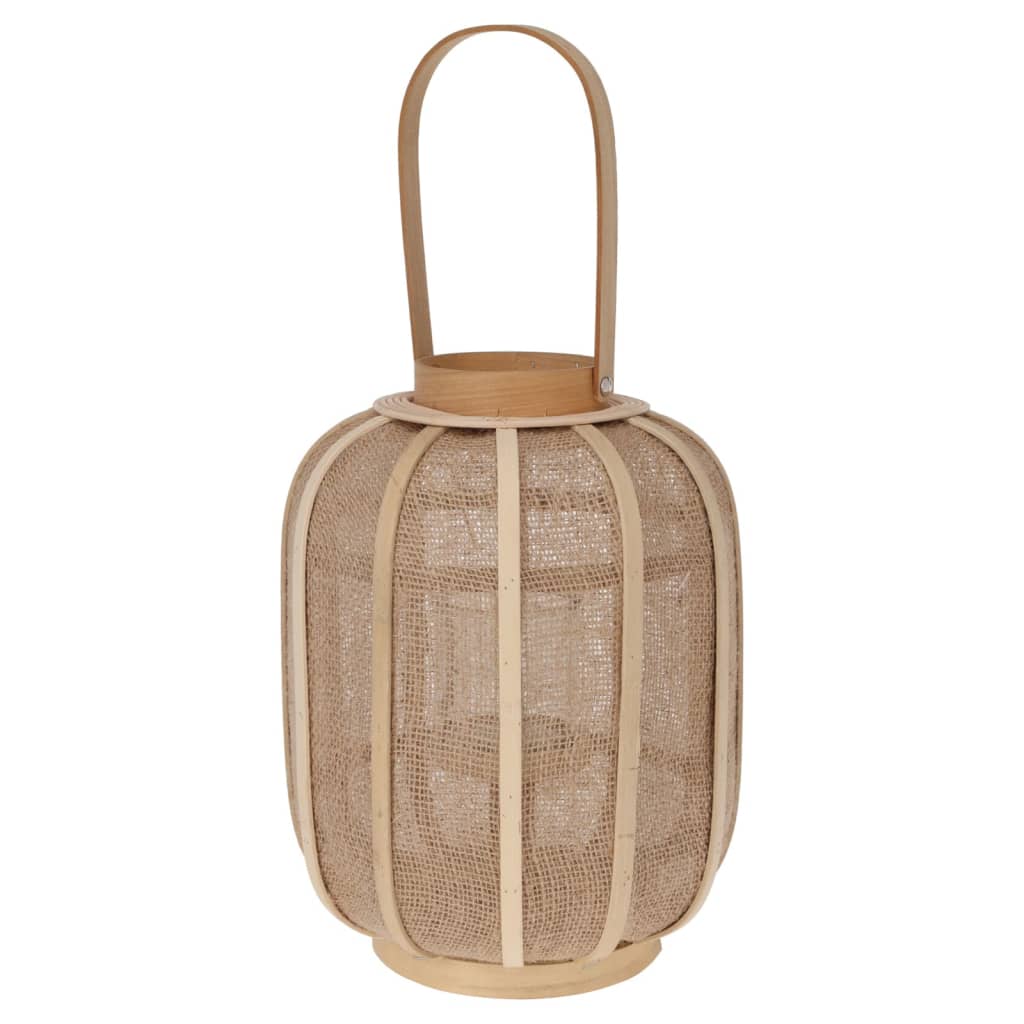 H&S Collection Hanglantaarn 24x31 cm rattan beige