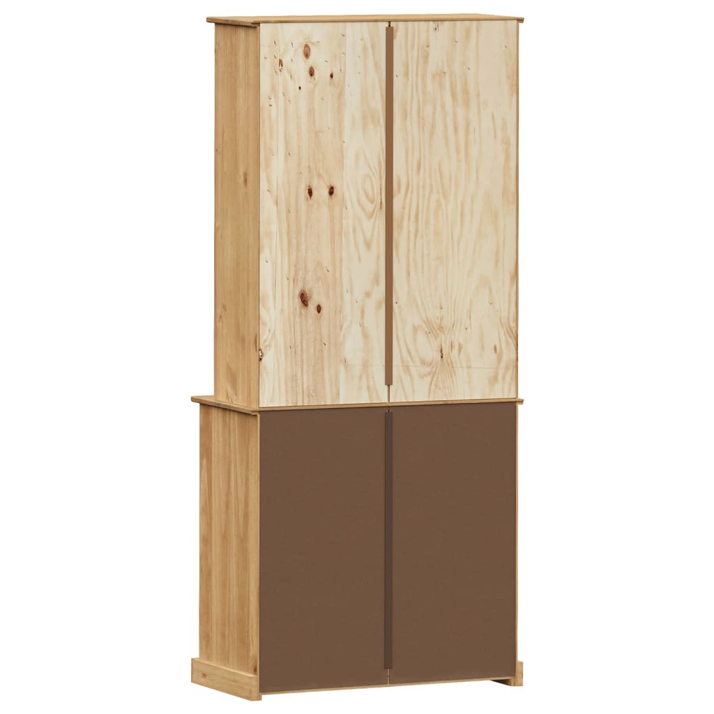 Hoge kast VIGO 78x40x175 cm massief grenenhout