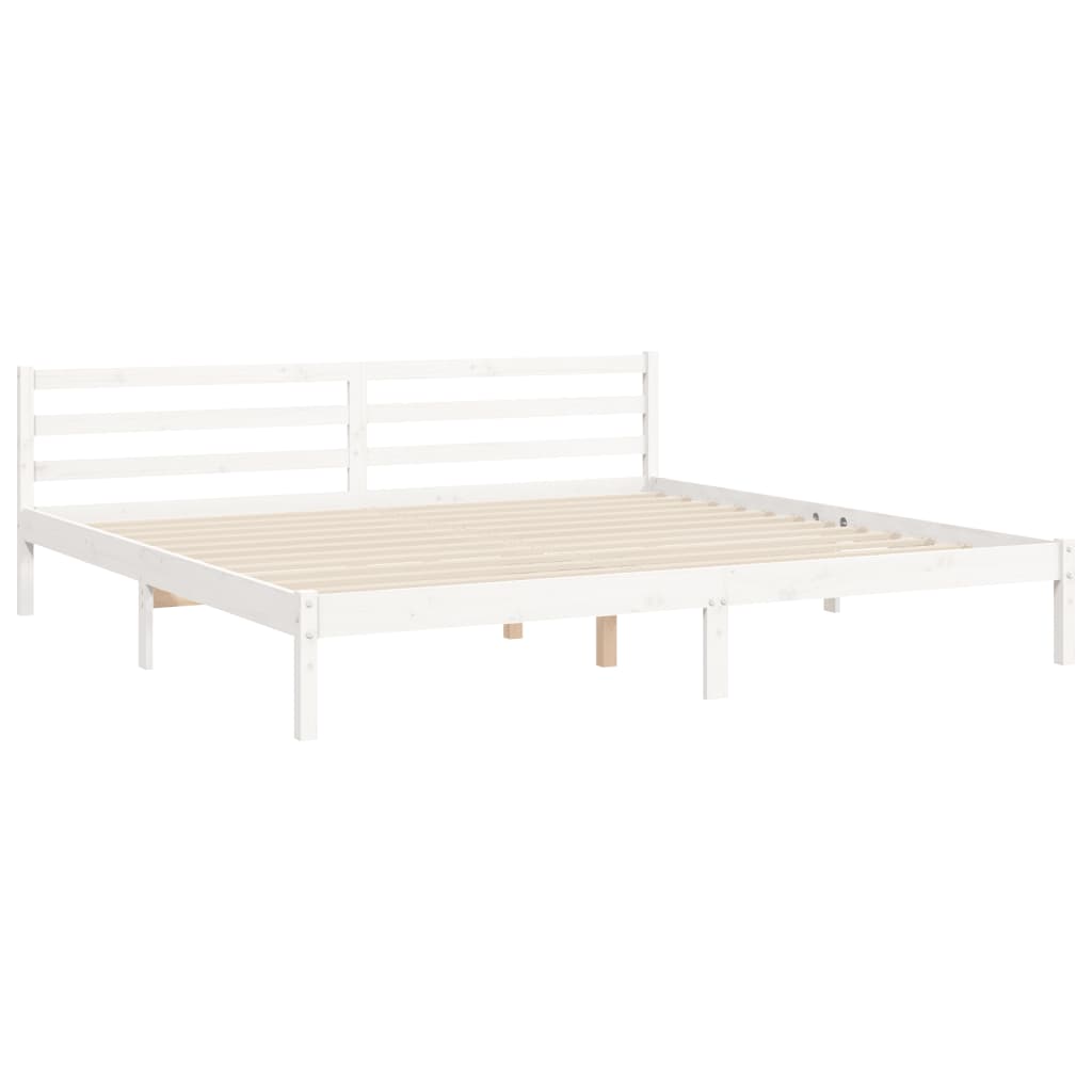 Bedframe met hoofdbord massief hout