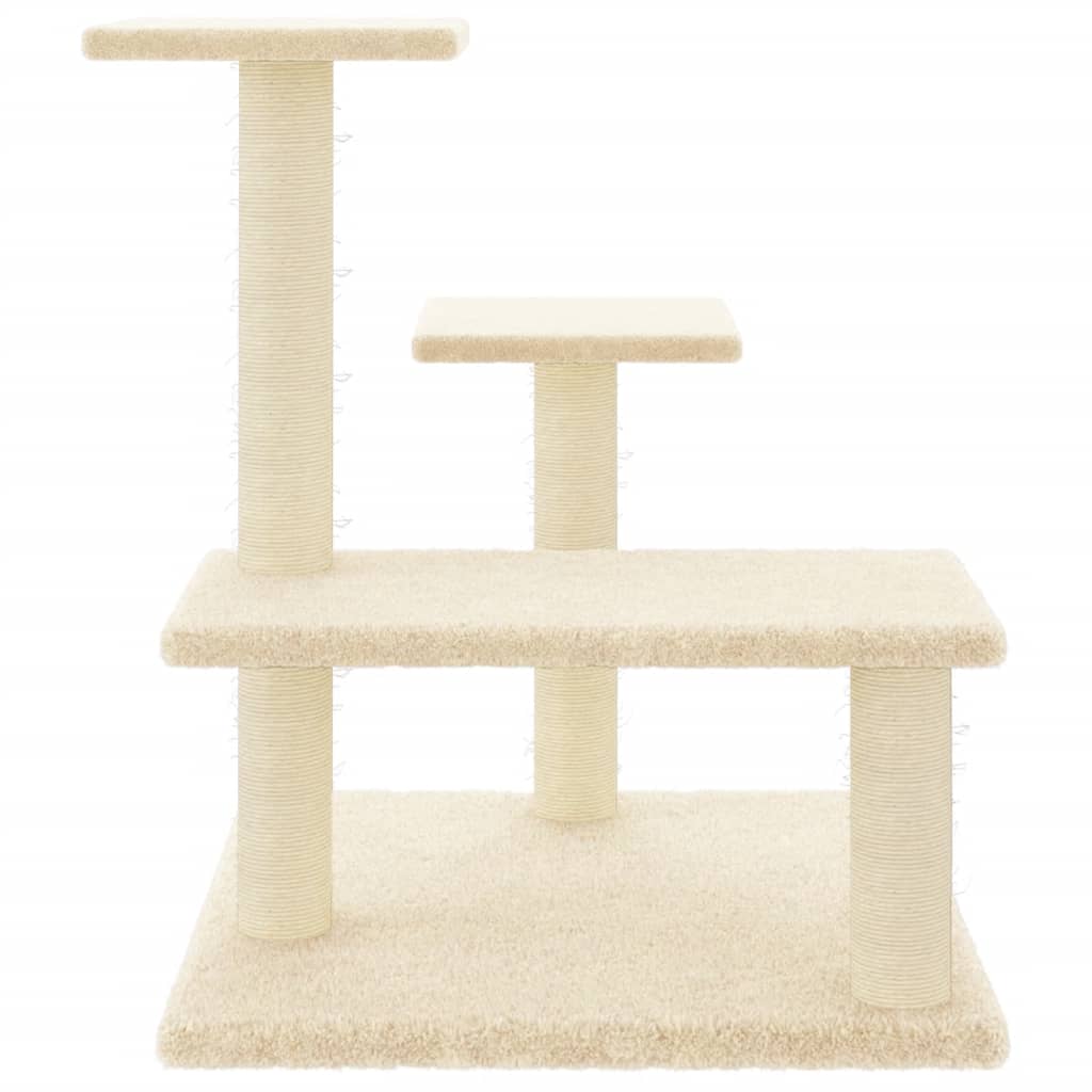 Kattenmeubel met sisal krabpalen 61 cm