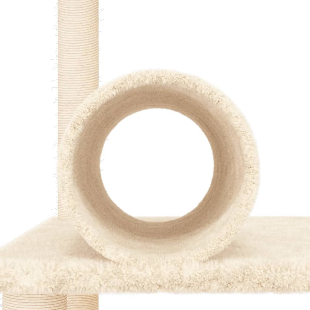 Kattenmeubel met sisal krabpalen 136 cm