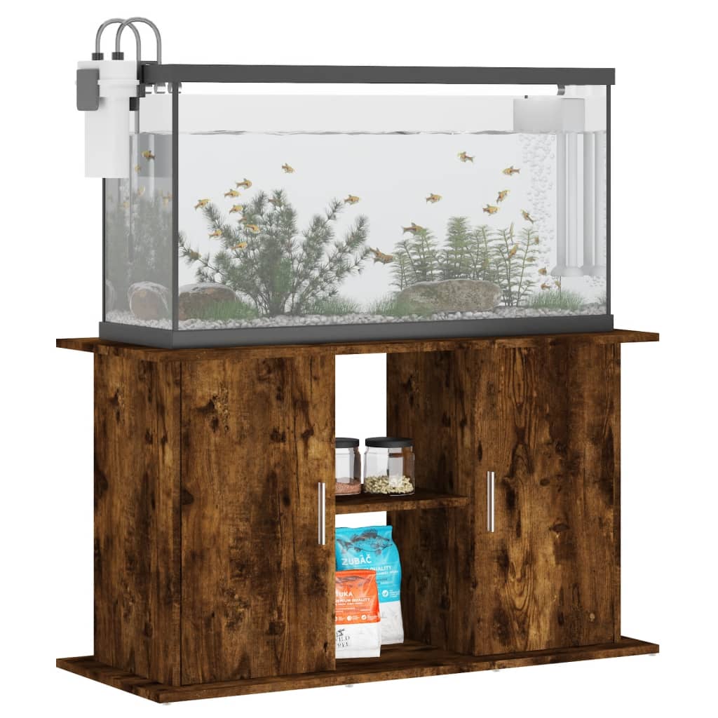 Aquariumstandaard 101x41x58 cm bewerkt hout eikenkleurig