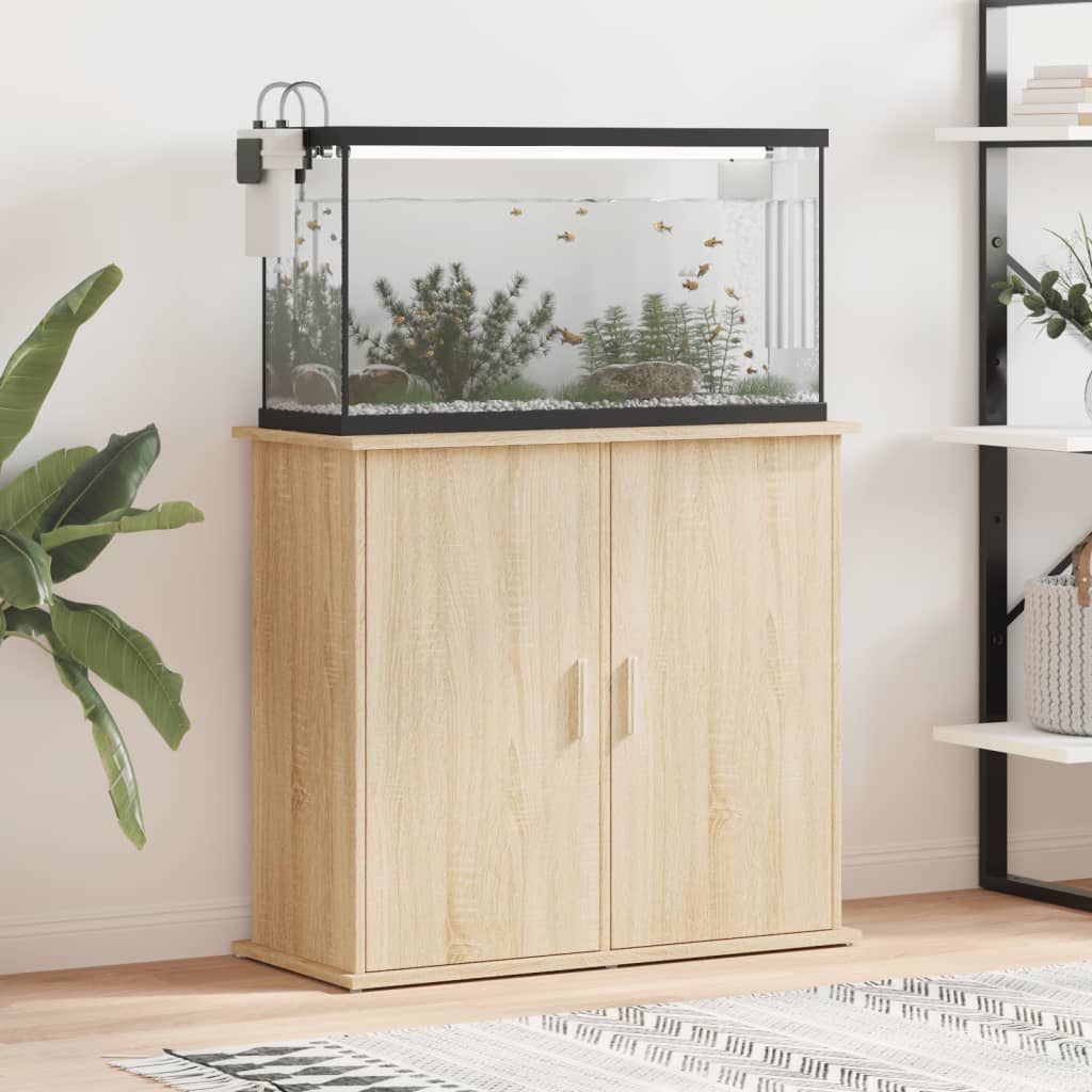 Aquariumstandaard 81x36x73 cm bewerkt hout