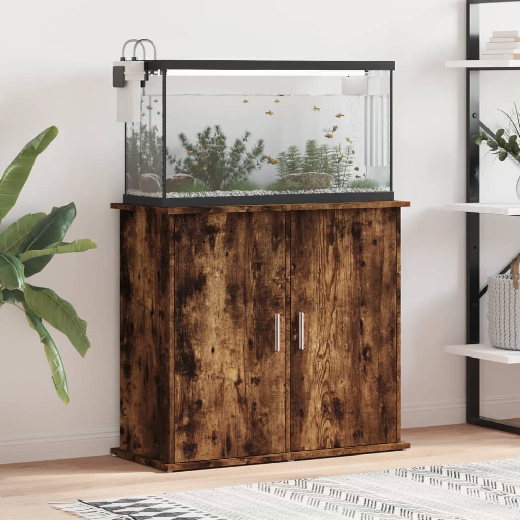 Aquariumstandaard 81x36x73 cm bewerkt hout