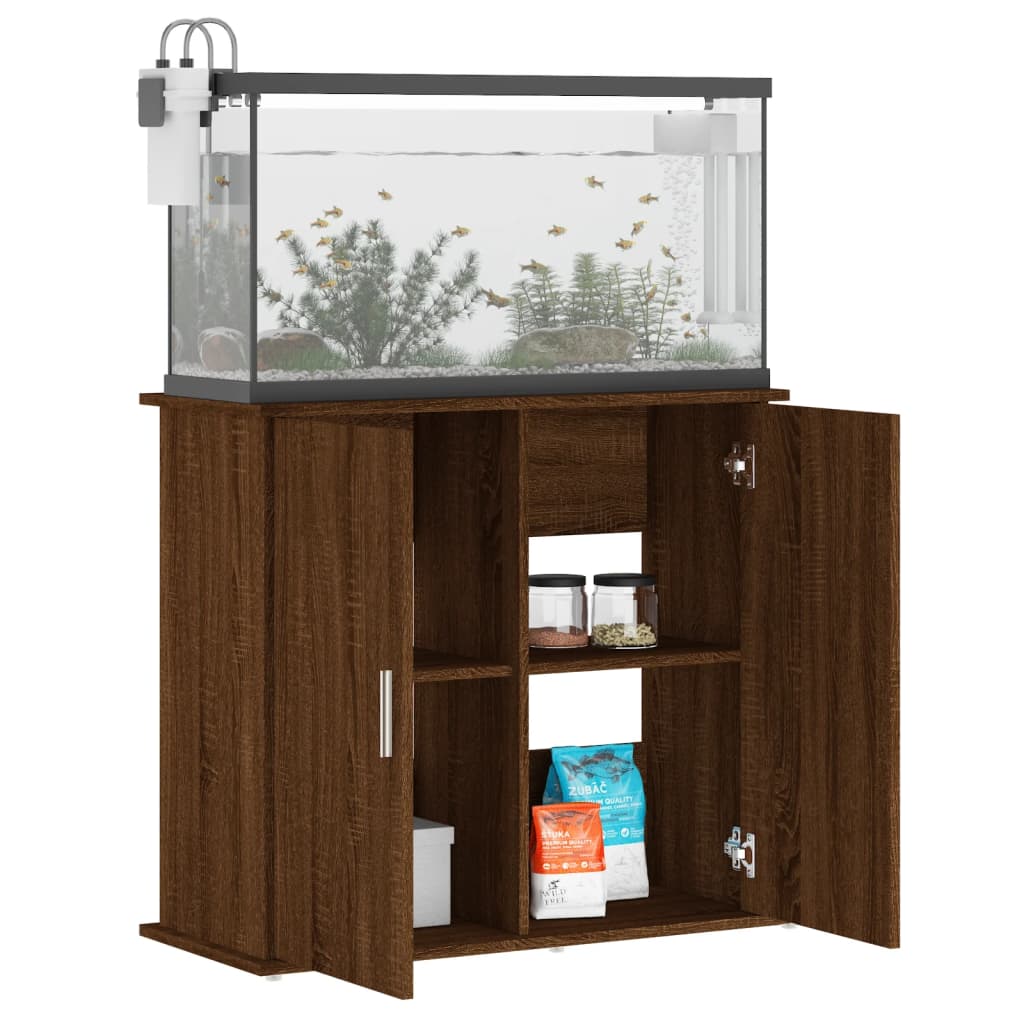 Aquariumstandaard 81x36x73 cm bewerkt hout