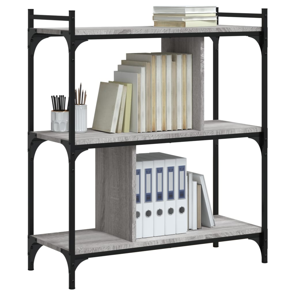 Boekenkast 5-laags 76x32x158 cm bewerkt hout