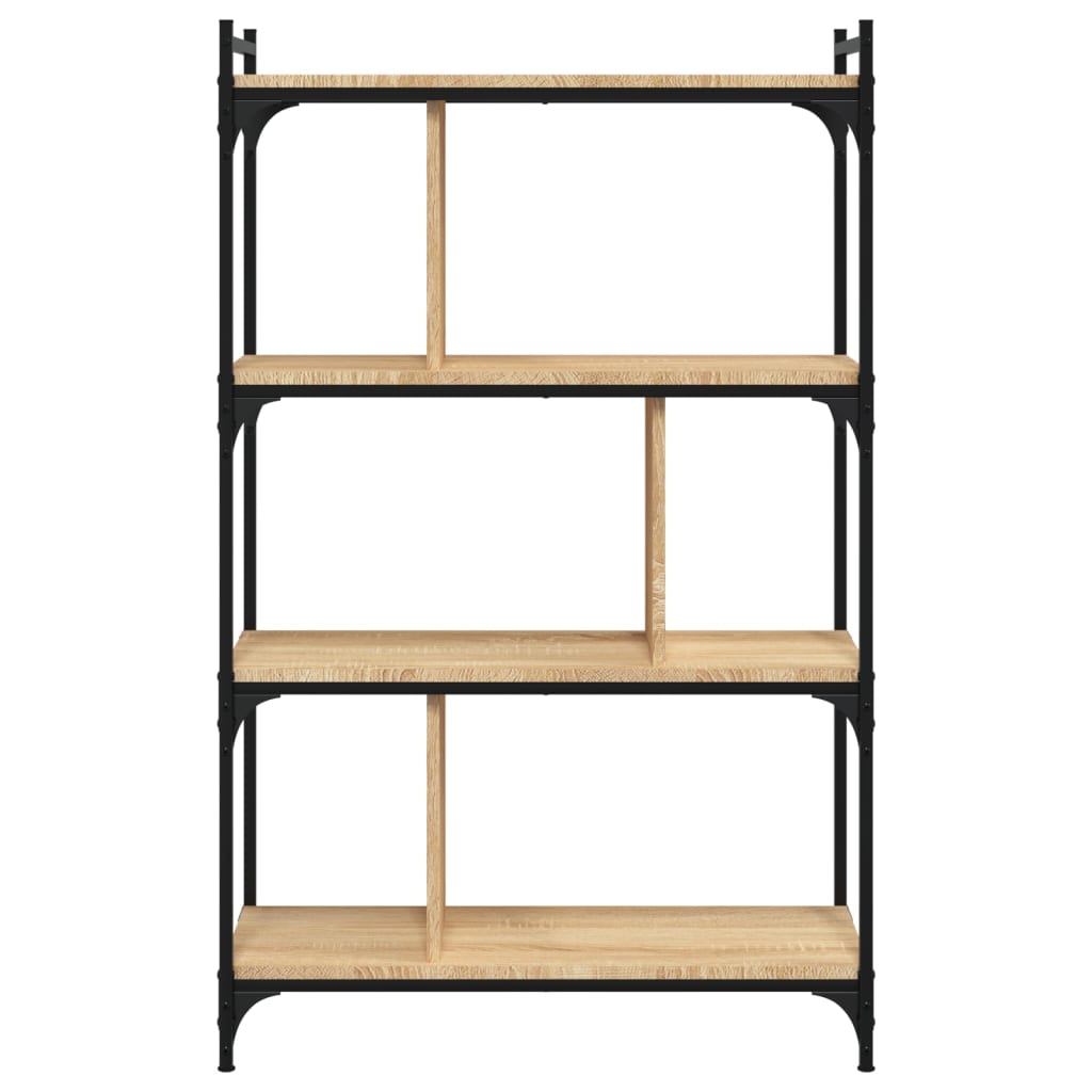 Boekenkast 5-laags 76x32x158 cm bewerkt hout