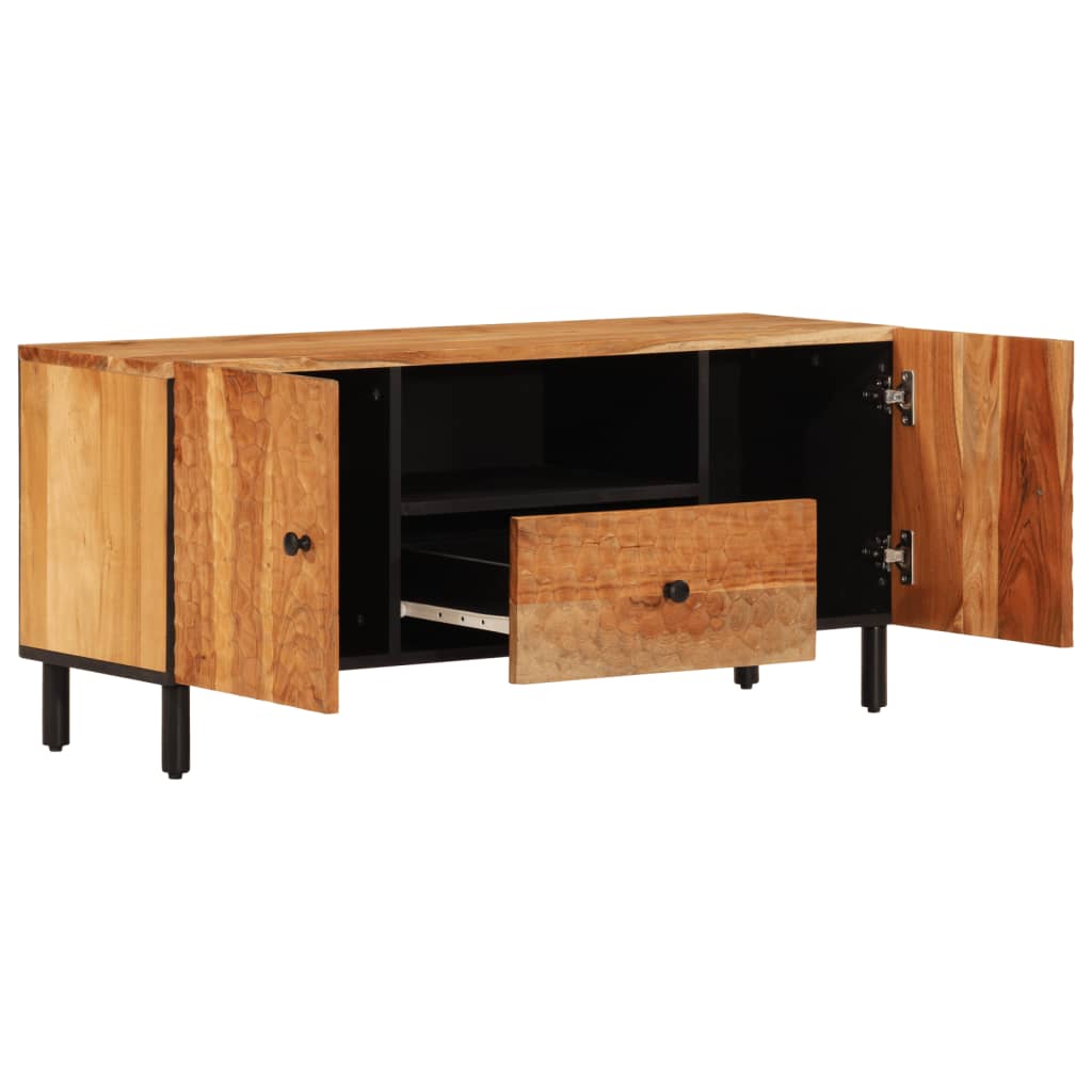 Tv-meubel 105x33x46cm massief mangohout