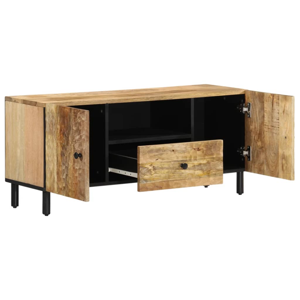 Tv-meubel 105x33x46cm massief mangohout