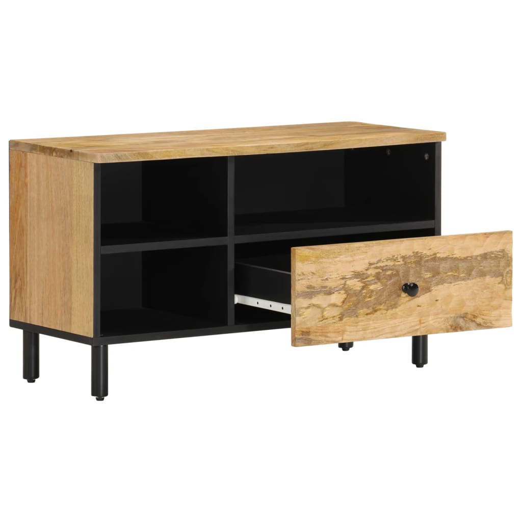 Tv-meubel 80x33x46 cm massief mangohout