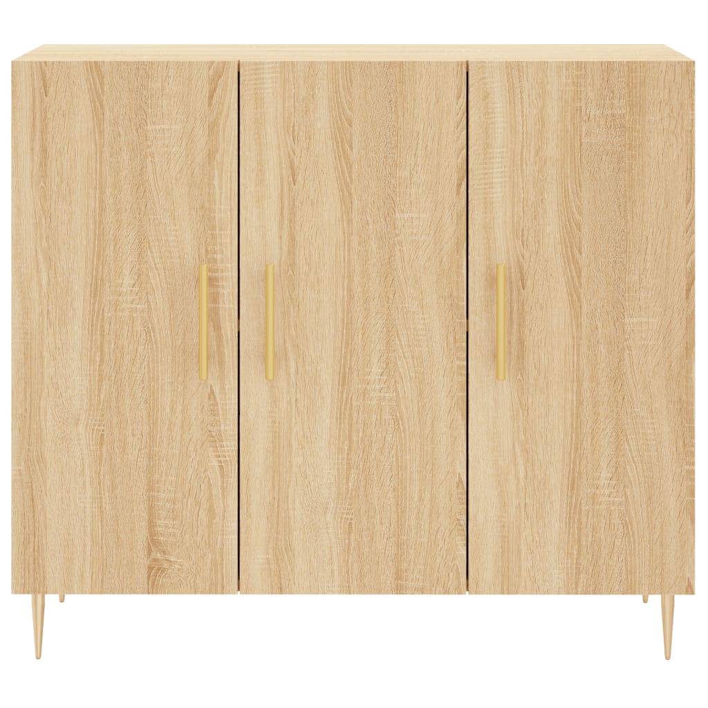 Dressoir 90x34x80 cm bewerkt hout