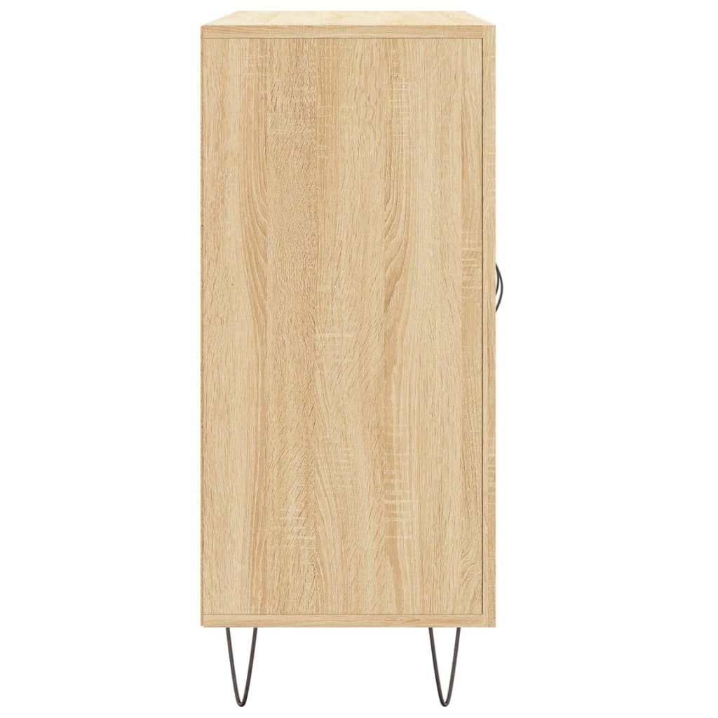 Dressoir 90x34x80 cm bewerkt hout