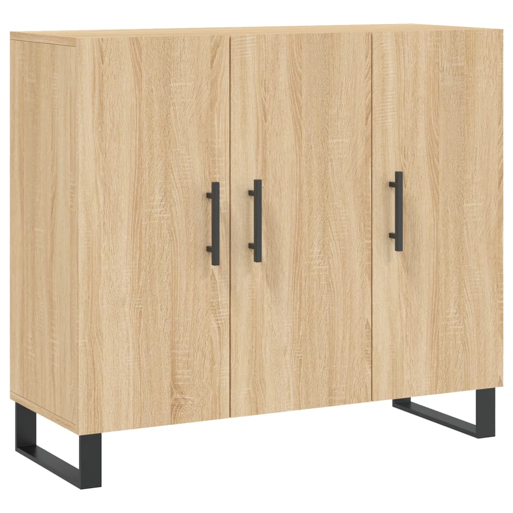 Dressoir 90x34x80 cm bewerkt hout