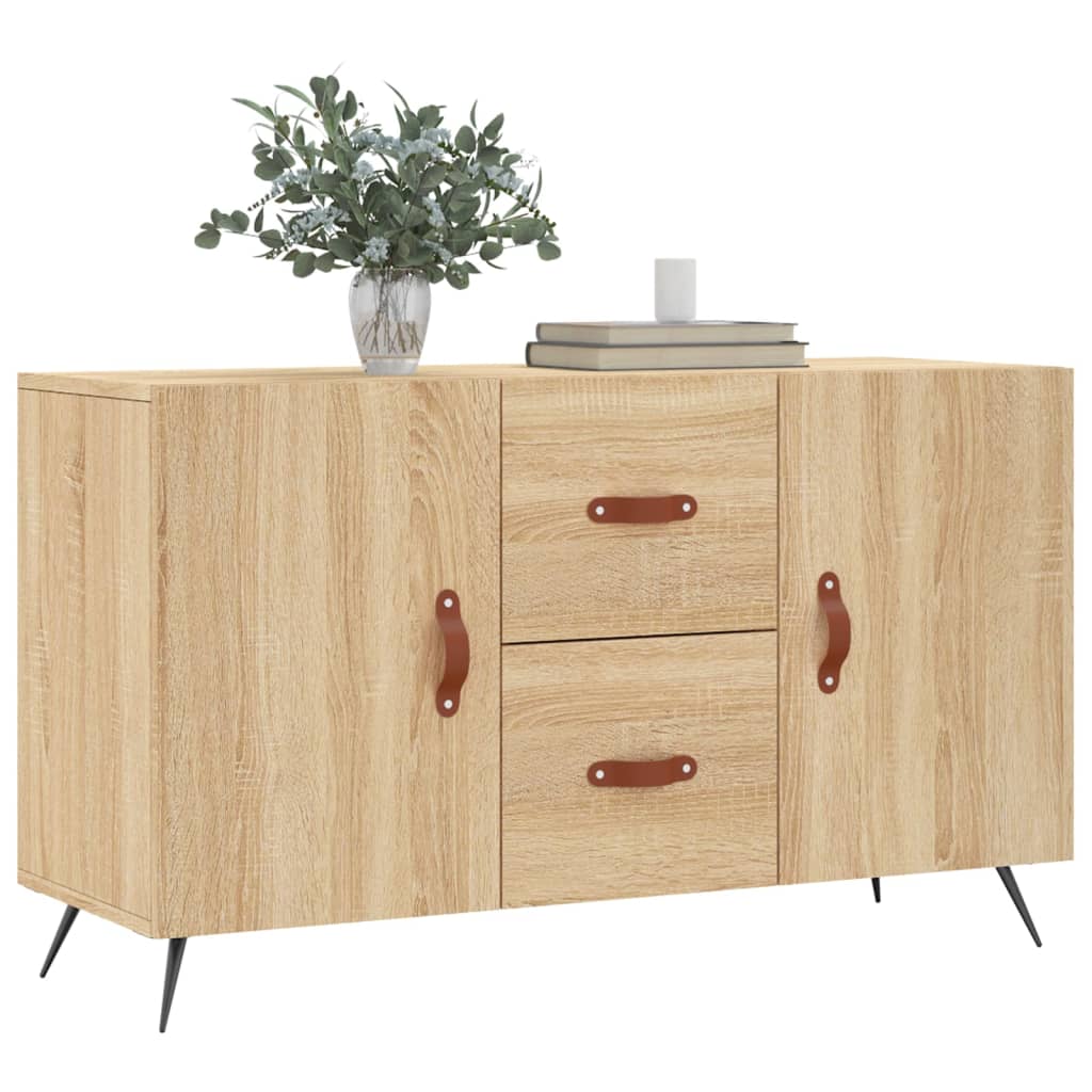 Dressoir 100x36x60 cm bewerkt hout eikenkleurig