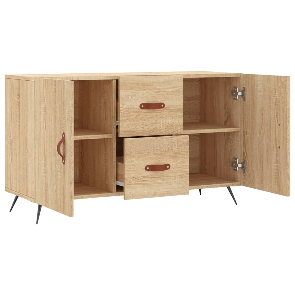 Dressoir 100x36x60 cm bewerkt hout eikenkleurig