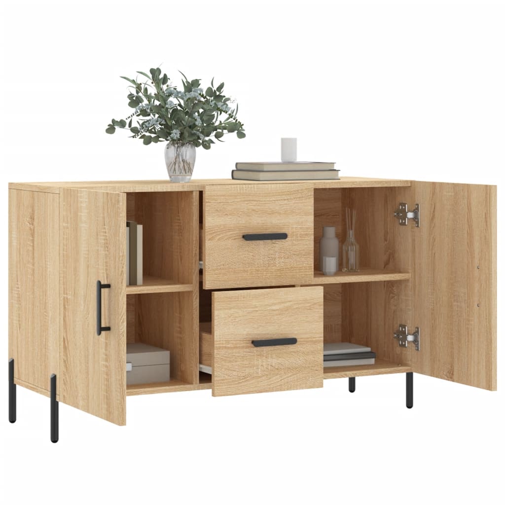 Dressoir 100x36x60 cm bewerkt hout