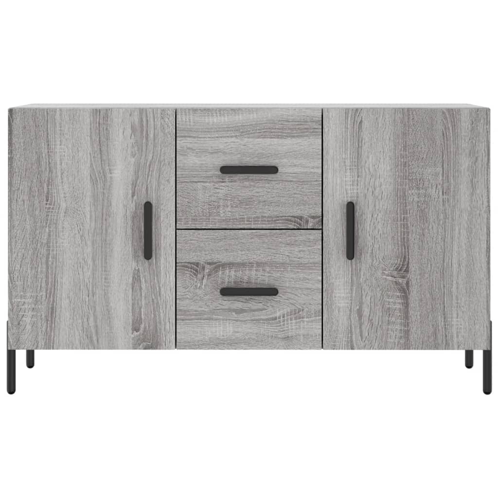 Dressoir 100x36x60 cm bewerkt hout betongrijs