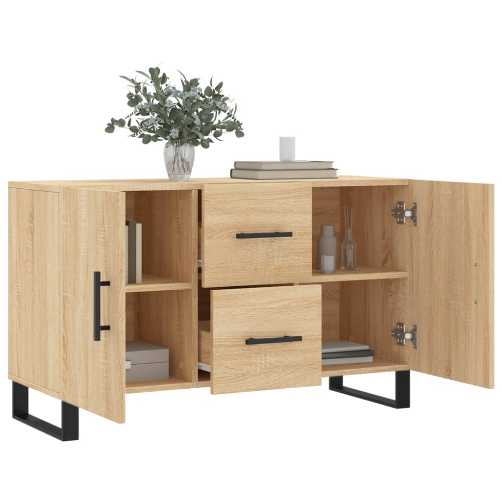 Dressoir 100x36x60 cm bewerkt hout