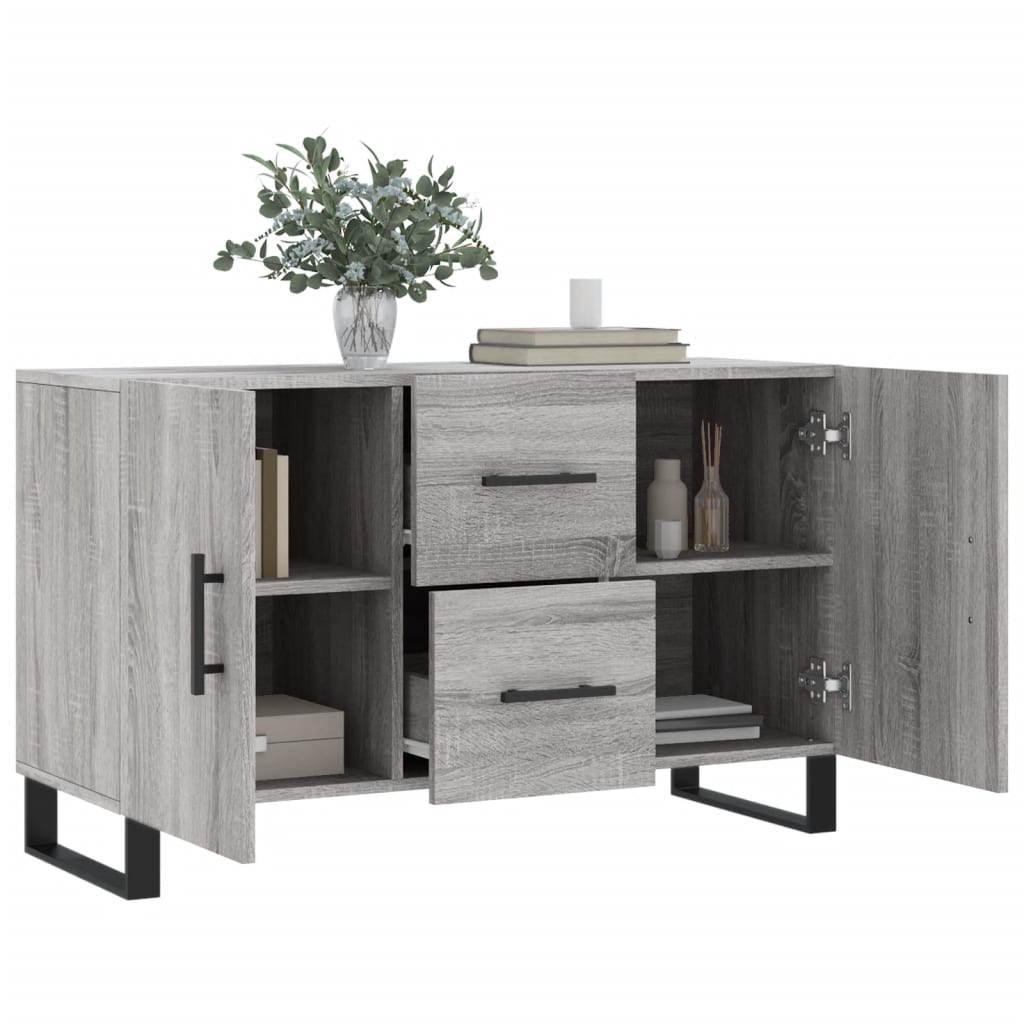 Dressoir 100x36x60 cm bewerkt hout