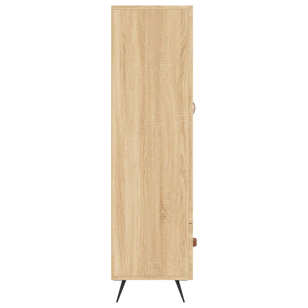 Hoge kast 69,5x31x115 cm bewerkt hout