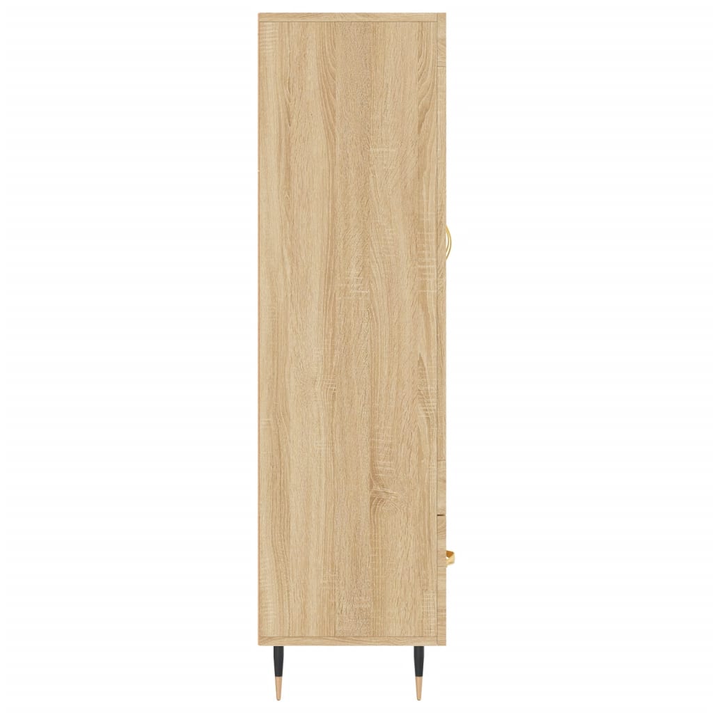 Hoge kast 69,5x31x115 cm bewerkt hout