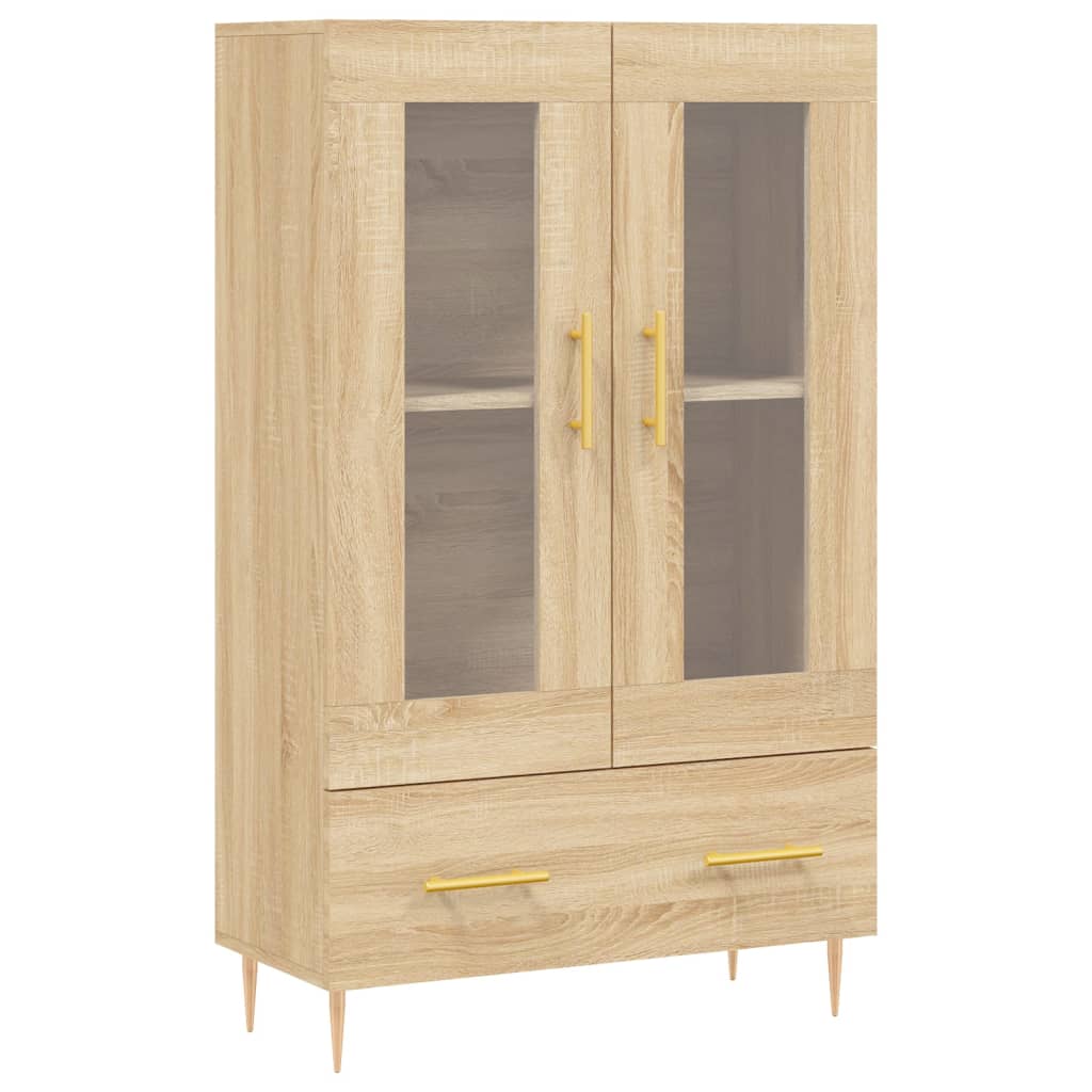 Hoge kast 69,5x31x115 cm bewerkt hout