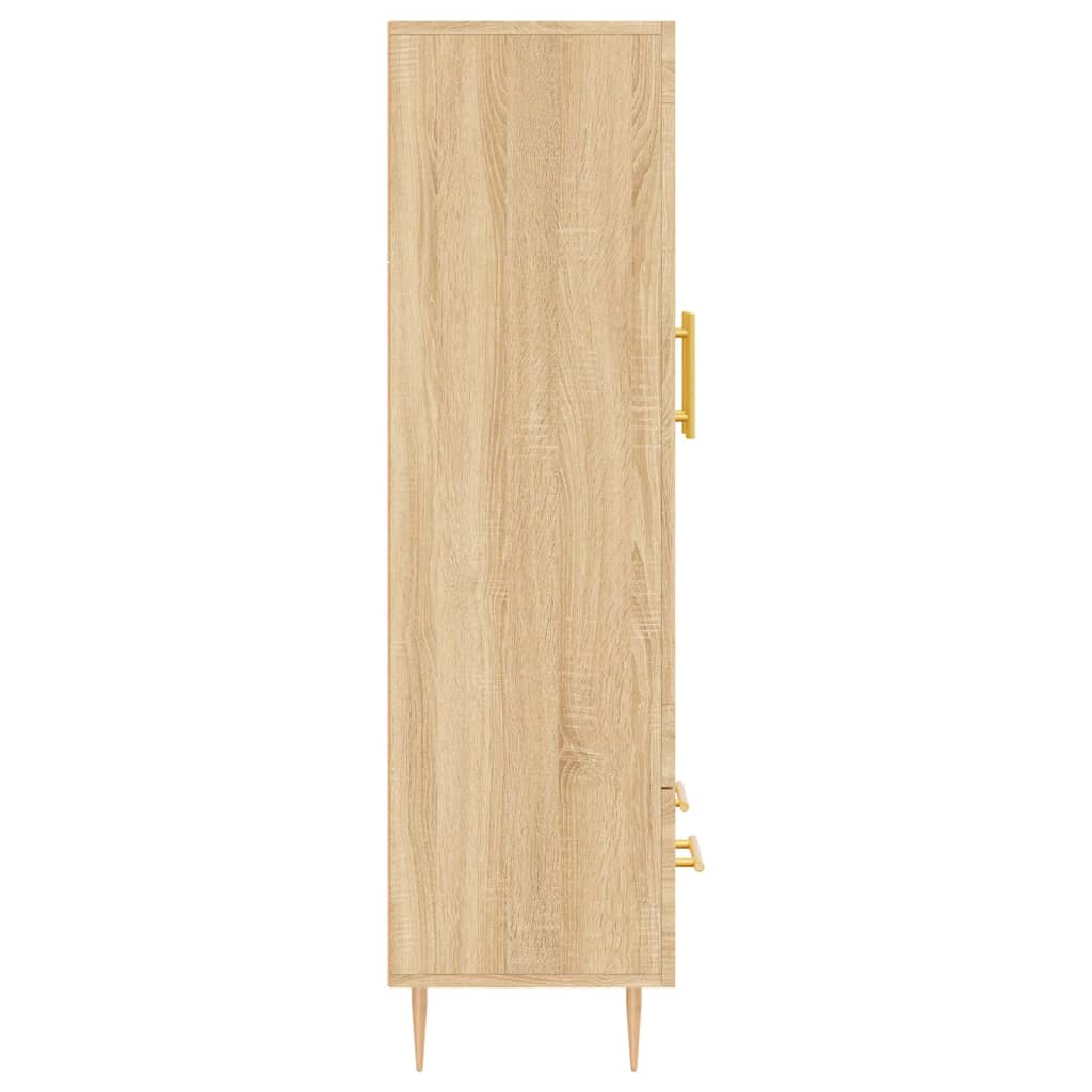 Hoge kast 69,5x31x115 cm bewerkt hout