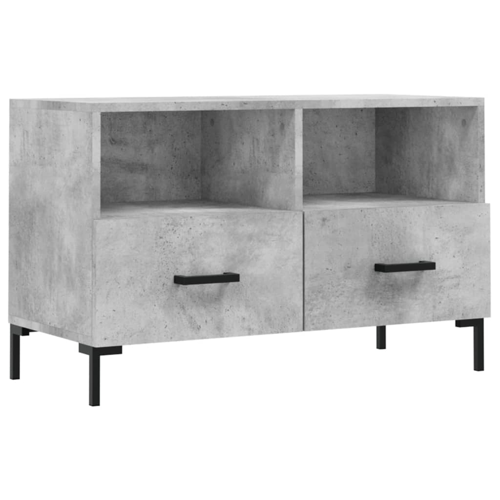 Tv-meubel 80x36x50 cm bewerkt hout eikenkleurig