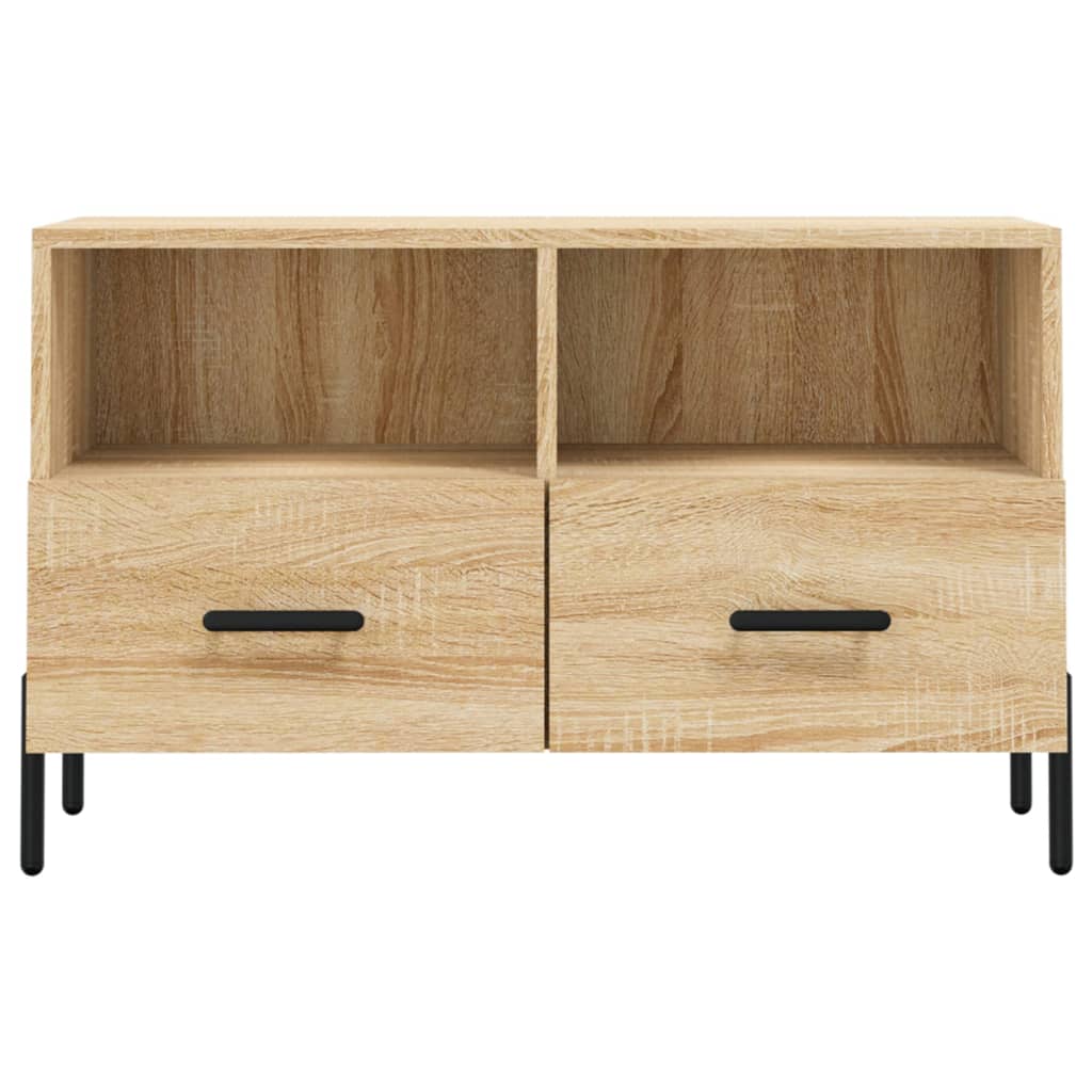 Tv-meubel 80x36x50 cm bewerkt hout