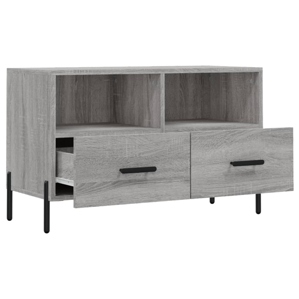 Tv-meubel 80x36x50 cm bewerkt hout