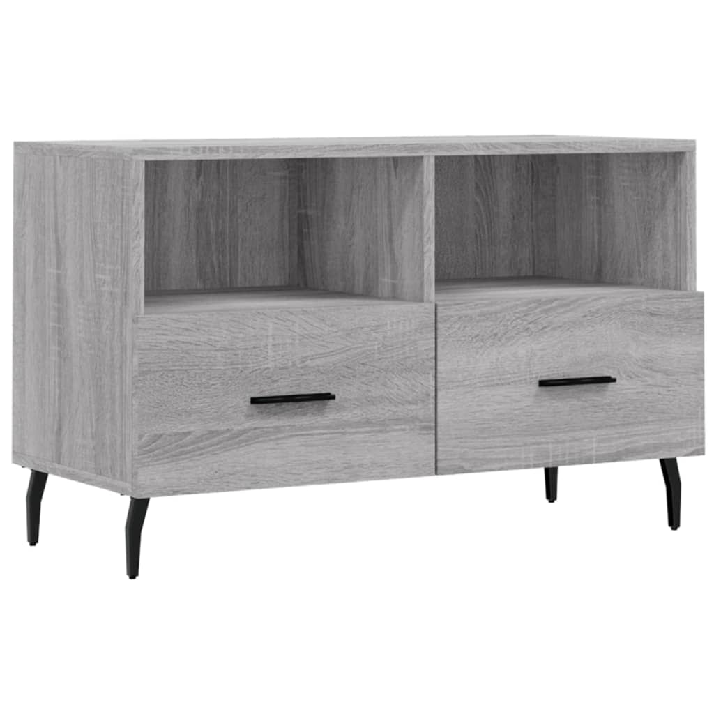 Tv-meubel 80x36x50 cm bewerkt hout