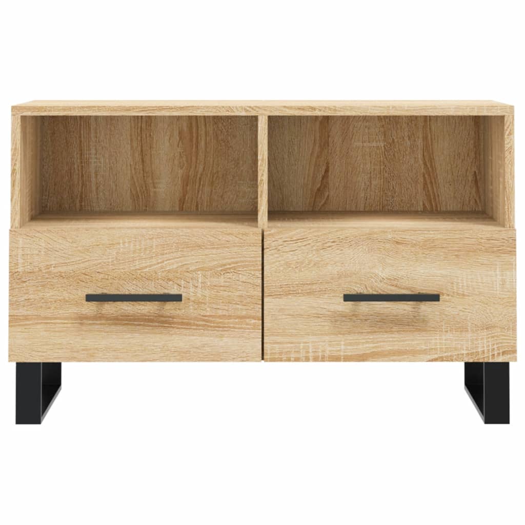 Tv-meubel 80x36x50 cm bewerkt hout