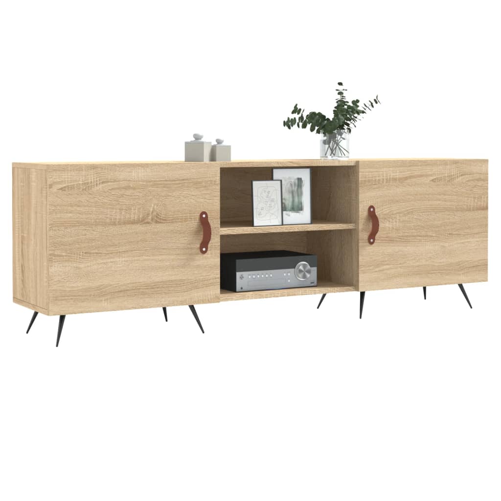 Tv-meubel 150x30x50 cm bewerkt hout