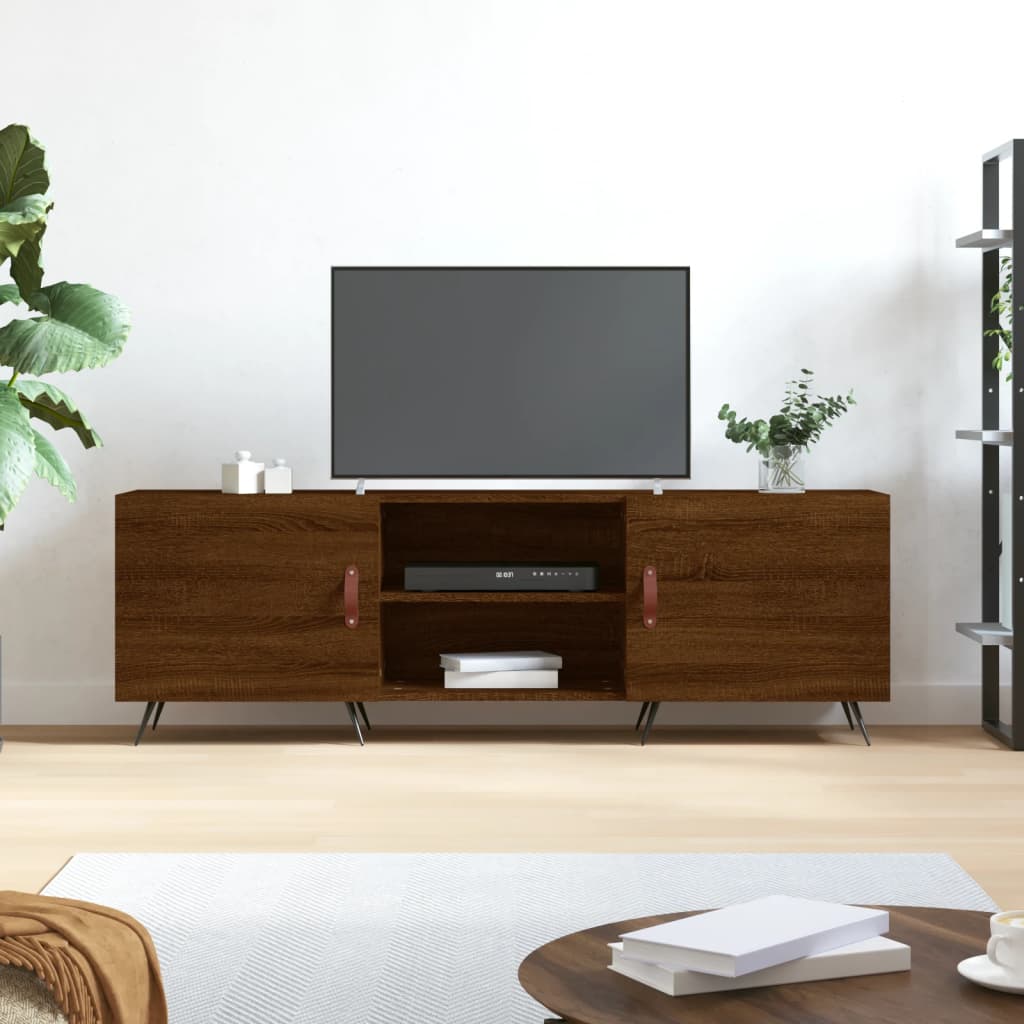 Tv-meubel 150x30x50 cm bewerkt hout