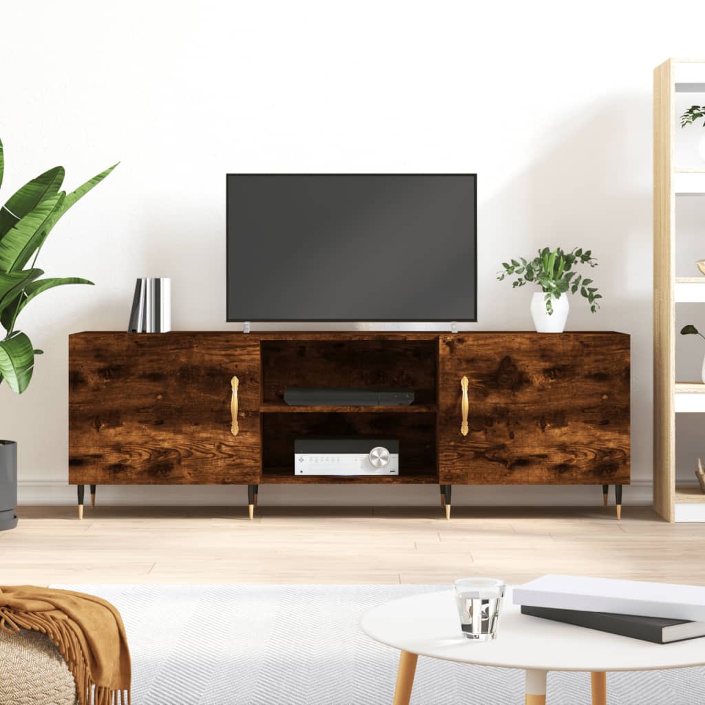 Tv-meubel 150x30x50 cm bewerkt hout