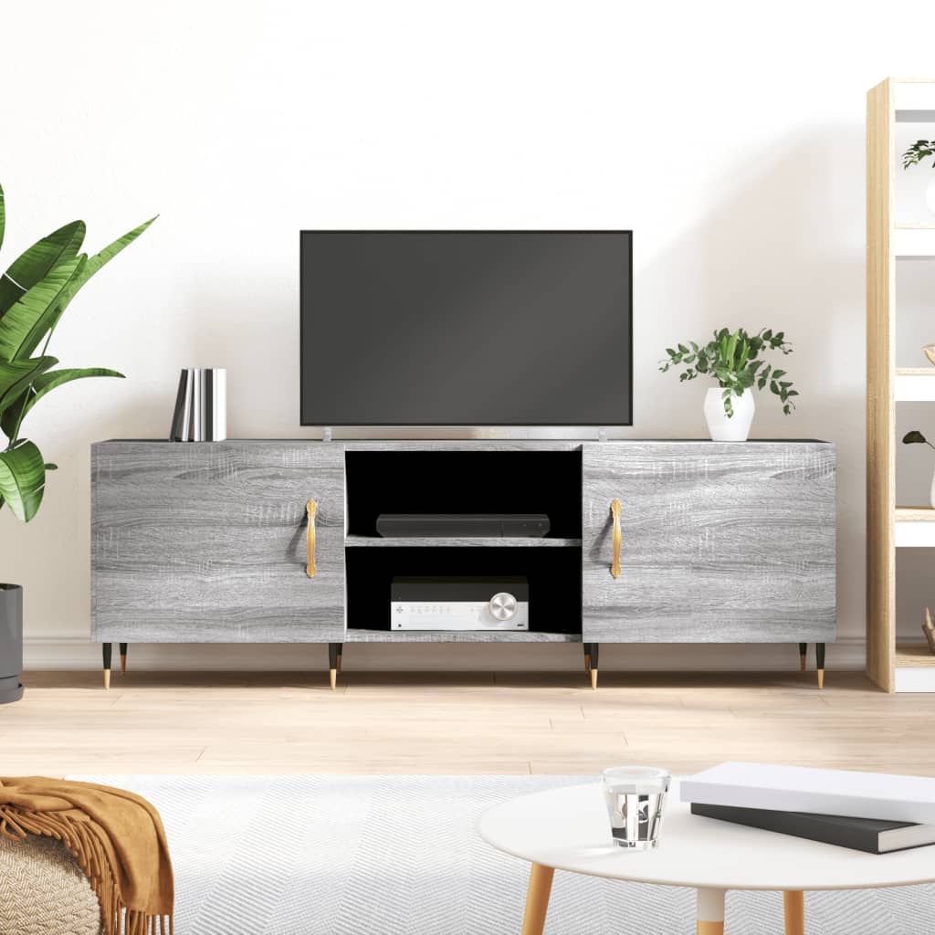 Tv-meubel 150x30x50 cm bewerkt hout