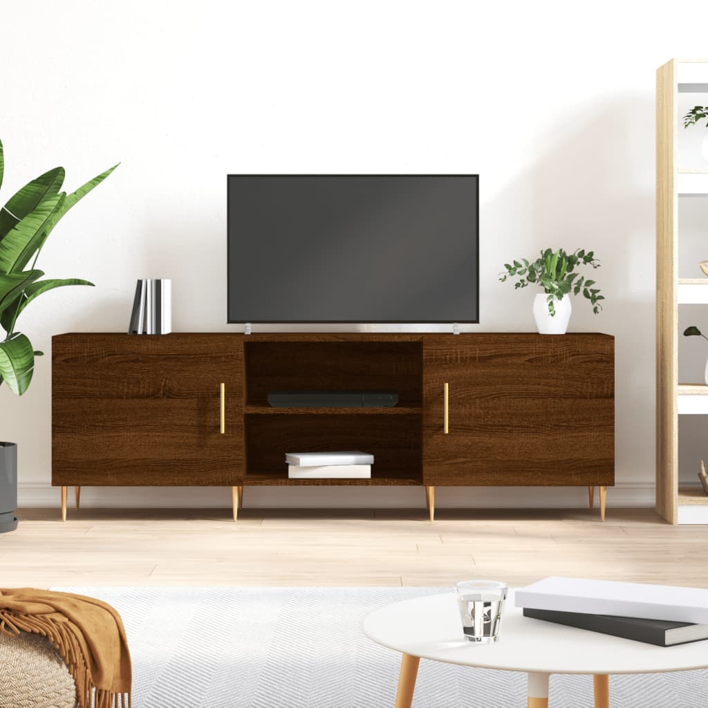 Tv-meubel 150x30x50 cm bewerkt hout