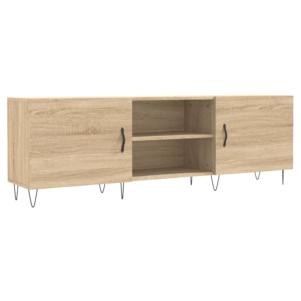 Tv-meubel 150x30x50 cm bewerkt hout eikenkleurig