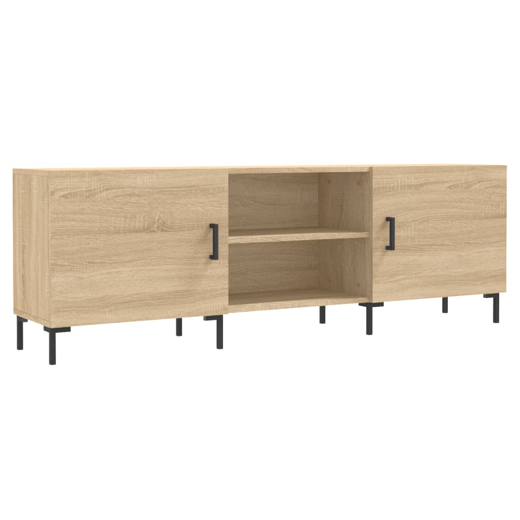 Tv-meubel 150x30x50 cm bewerkt hout eikenkleurig