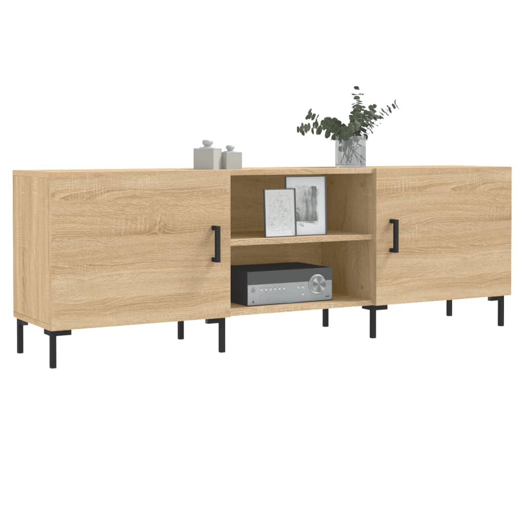 Tv-meubel 150x30x50 cm bewerkt hout eikenkleurig