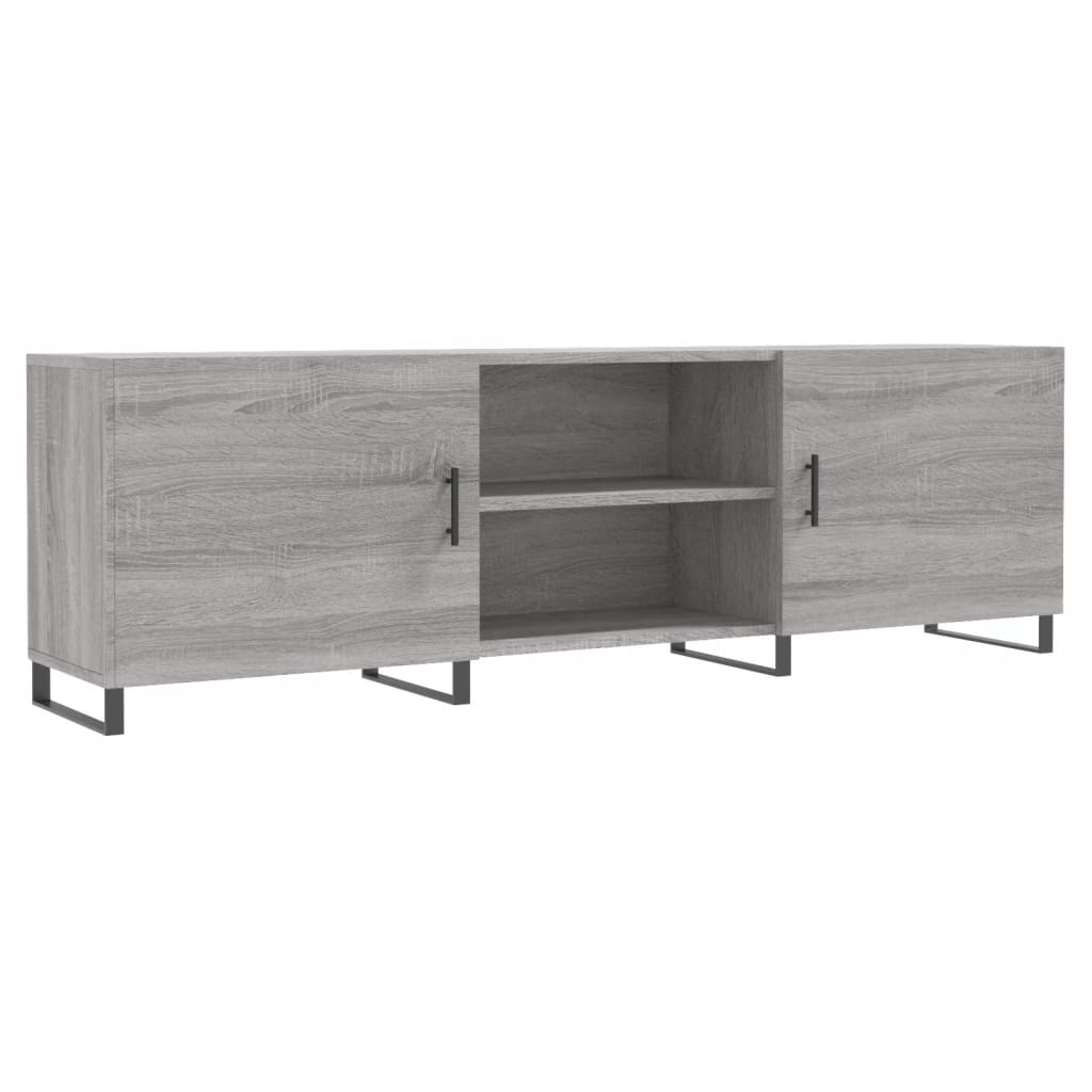 Tv-meubel 150x30x50 cm bewerkt hout bruin eikenkleur