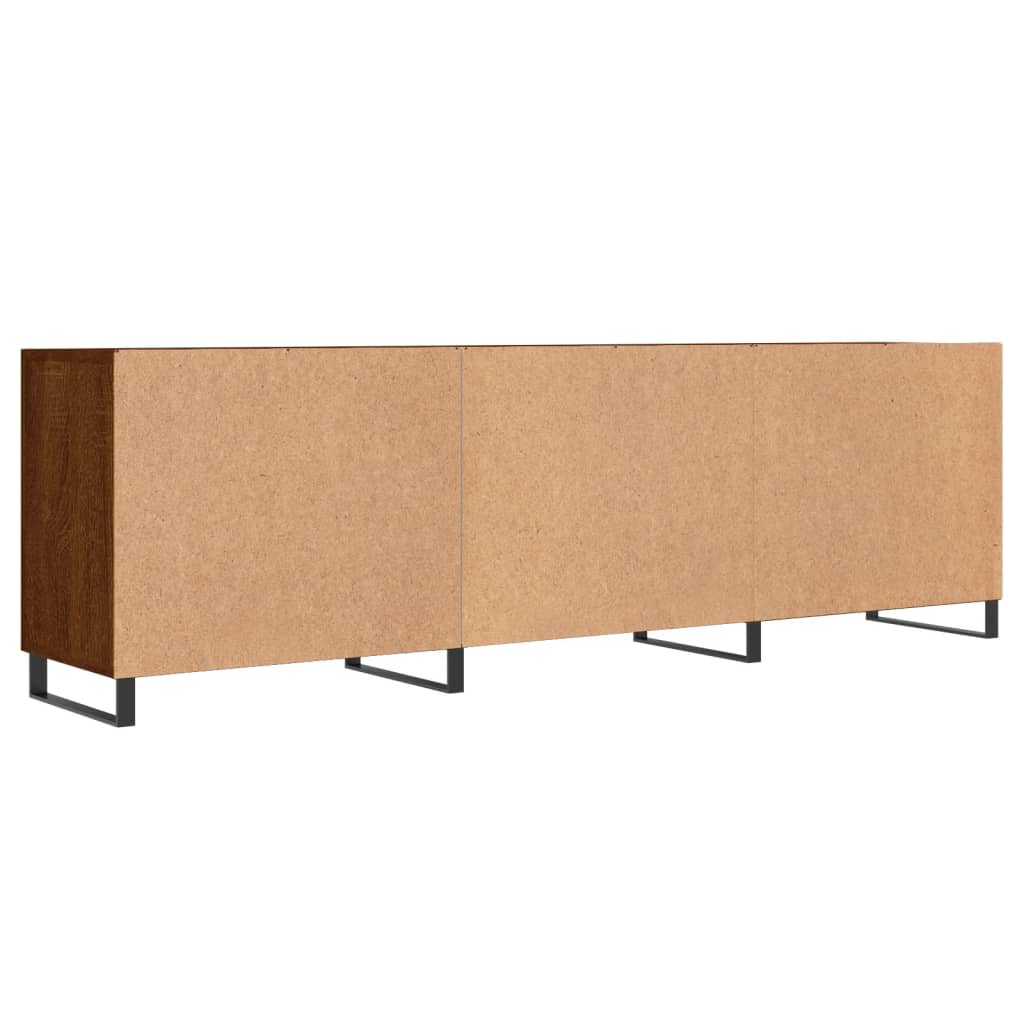 Tv-meubel 150x30x50 cm bewerkt hout bruin eikenkleur