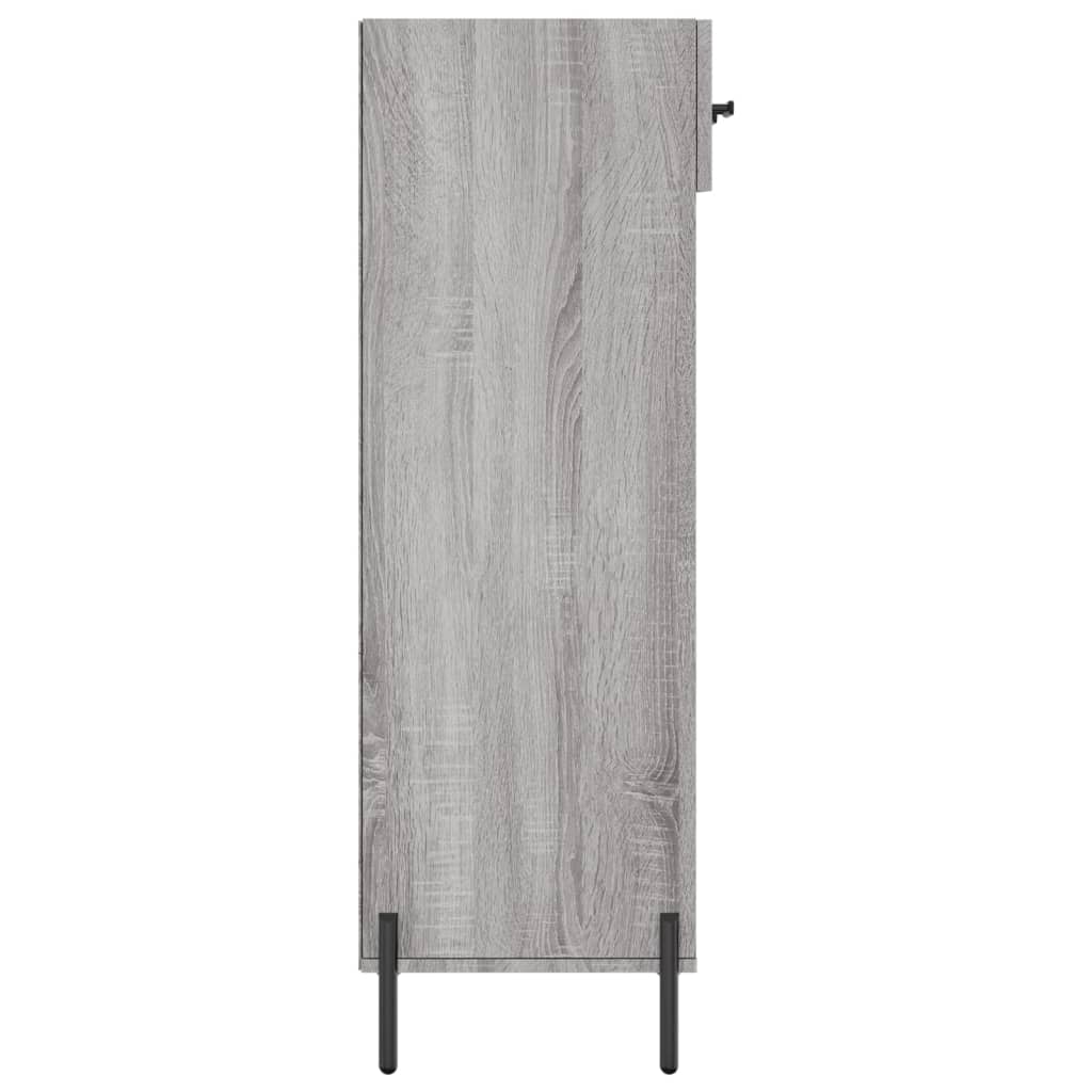 Schoenenkast 60x35x105 cm bewerkt hout bruin eikenkleur