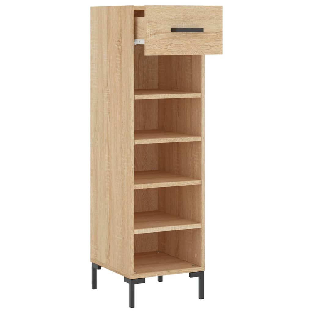 Schoenenkast 30x35x105 cm bewerkt hout